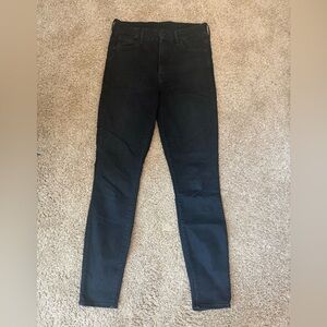 MOTHER Black Skinny Jeans